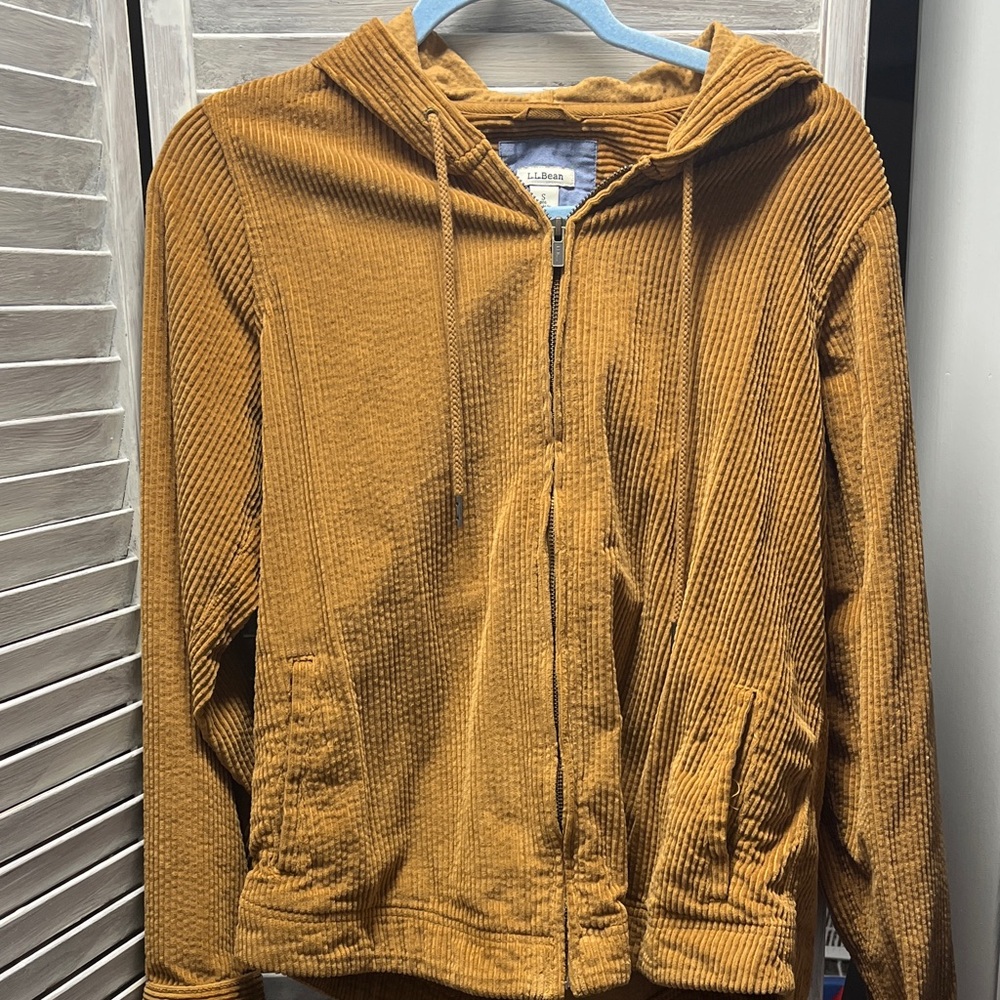 L.L. Bean Golden Corduroy Hoodie